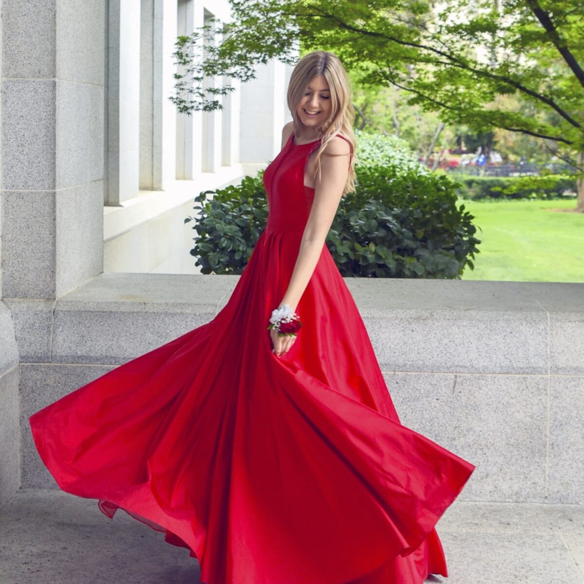 Women's Flared Maxi Dress