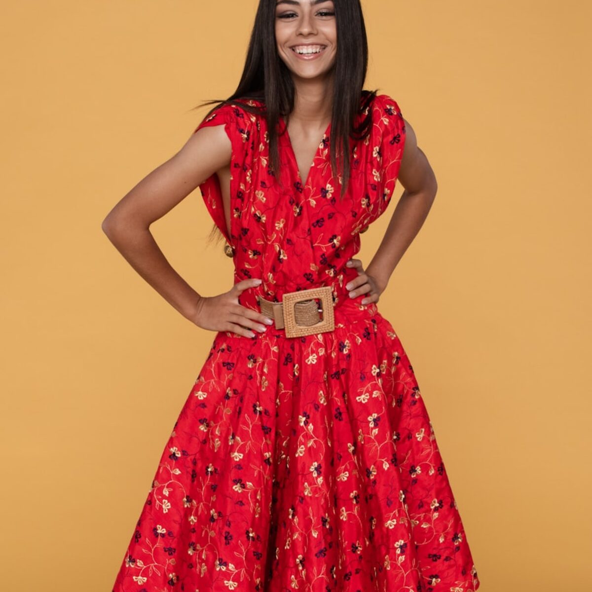 Women's Floral Wrap Dress — alternate view