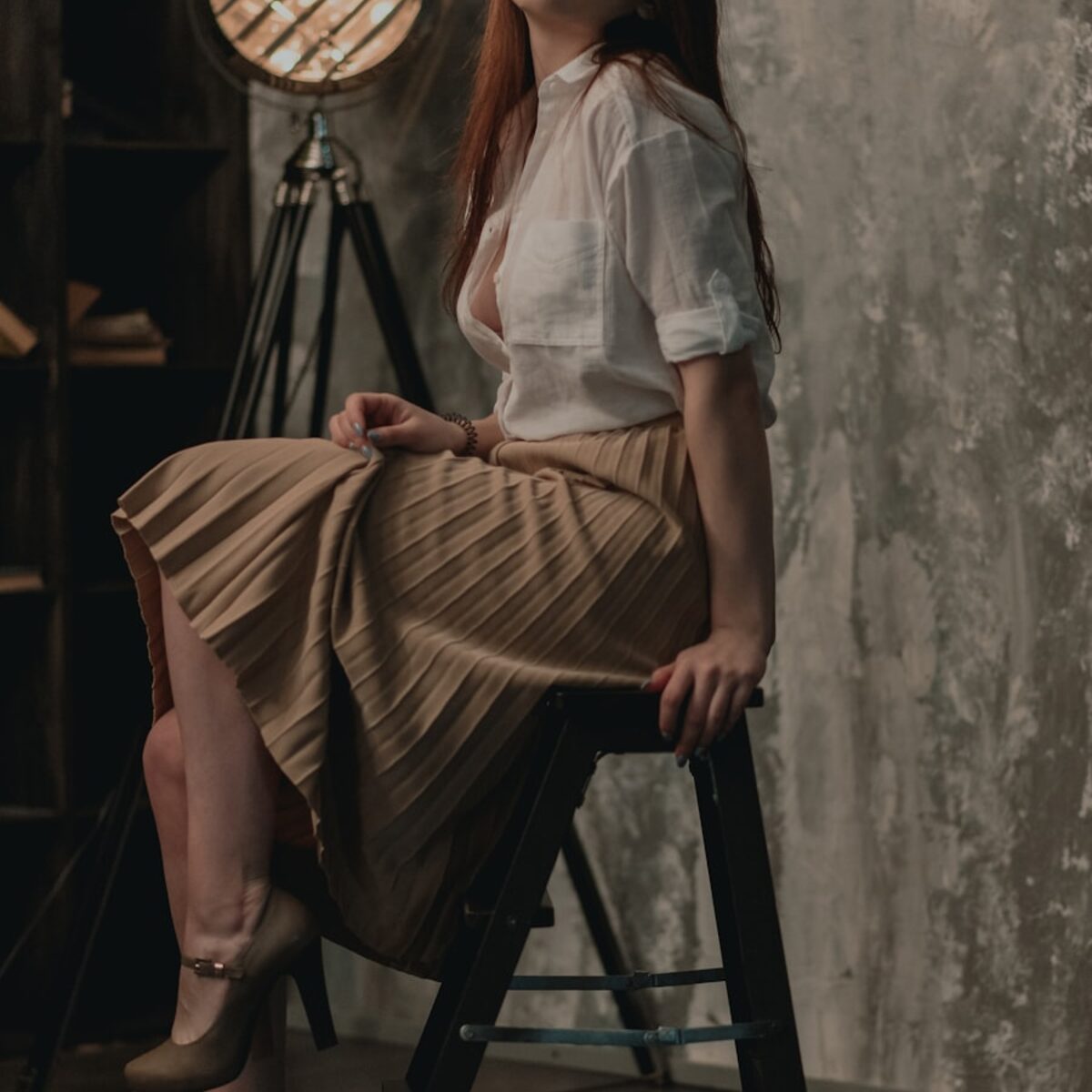 Women's Pleated Midi Skirt — alternate view